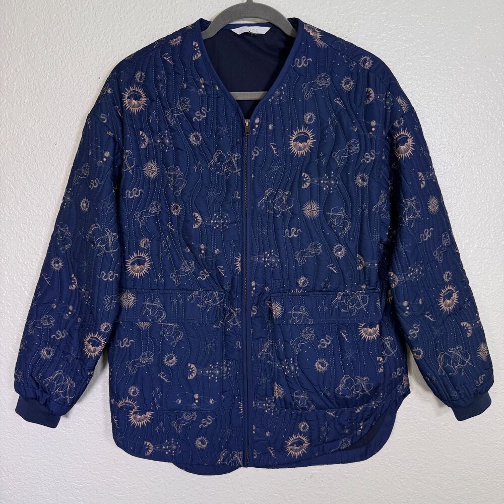 Johnny Was CALME Jacket Women XS Yessi Quilted Cosmic Astrology Celestial Boho